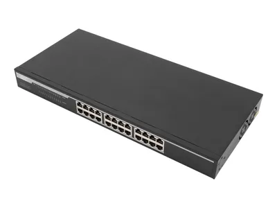 Obrázok produktu pre DIGITUS 24-Port Gigabit Switch, 19 Zoll, Unmanaged
