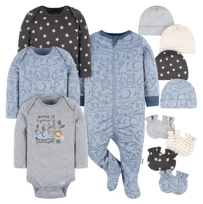 Produktbild von Gerber Baby-Erstausstattungs-Geschenkset für Jungen und Mädchen, 12-teilig