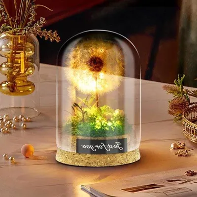 Produktbild von Wensvuller mit LED-Licht, Pferdchen in Glas - Für immer haltbar - Geburtstag, Hochzeit Dekoration