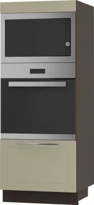 Immagine prodotto di Mobile forno KVANTUM a estrazione parziale 60cm corpo e frontale colore selezionabile (Q-D5AM/60/154),vaniglia opaco,lava