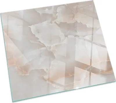 Produktbild von Naturstein-Muster – Glasbodenplatte für – Kaminofen – Kaminplatte Glas – Schutzglas – Funkenschutzplatte –Glasbodenplatte Feuerfeste – Hitzeschutzplatte – Bodenschutz aus Glas – 50x50 cm