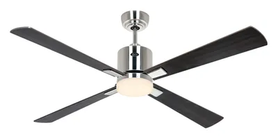Obrázek produktu pro Stropní ventilátor ECO NEO III 132, kartáčovaný chrom – ořech/třešeň, WiFi, se světlem