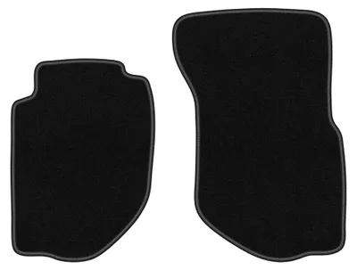 Produktbild von Velours-Fußmatten Vorne für Volvo 740 / 760 1984-1991 (Limousine/Kombi) – 2-tlg, Schwarz, passgenau – Wielganizator BASIC