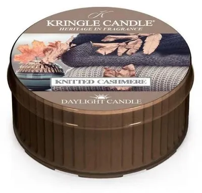 Productafbeelding van Kringle Candle Geurkaars, Daylight Maxi-theelicht, Gebreid Cashmere