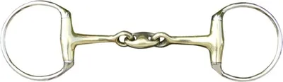 Produktbild von Doppelt gebr.Olivenkopfgebiss 16 mm aus Argentan, Groesse:65/135 weite