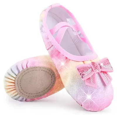 Productafbeelding van Dansschoenen voor Meisjes | Leer Ballet en Gymnastiekschoenen