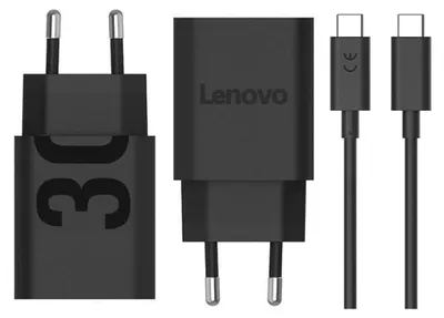 Produktbild von 30W USB-C Adapter Original Lenovo Tab P12 P12 Pro P11 P11 Pro M11 M10 M8 Schnellladgerät MC-302 mit USB-C Ladekabel