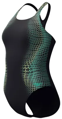 Obrázek produktu pro Speedo plavky Medalist s digitálním potiskem pro ženy s podprsenkou, barva: černá, velikost: 46