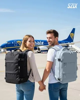 Zdjęcie produktu dla Plecak podróżny próżniowy ryanair 40X30X20 z pompką dla kobiet