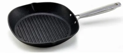 Grillpfanne 28x28 cm, Antihaftbeschichtung, für alle Herdarten