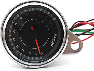 Zdjęcie produktu dla Obrotomierz motocyklowy analogowy # CVT chrom