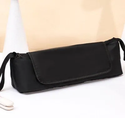 Produktbild von Haarstylingtasche für Stilgeräte mit Innenfach, Haartools und Hitze-Schutz-Abdeckung für Stilgeräte, Haarstylinggeräte, Krümmgeräte und Haarpflegeaccessoires (schwarz)