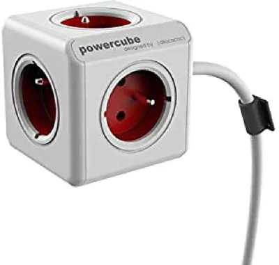 Productafbeelding van Allocacoc 16898 PowerCube Extended stekkerblok - 5 stopcontacten - 230 V