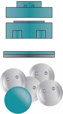 Produktbild von We R Memory Keepers | Button press Einsatz groß Ø58mm