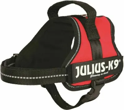Productafbeelding van Trixie Julius-K9 Powerharnas Mini-Mini/S: 40-53 cm, rood