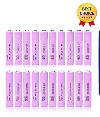 Zdjęcie produktu dla Bateria 18650, pojemność 3500 mAh, prąd rozładowania 20A, 20 sztuk INR18650-35E
