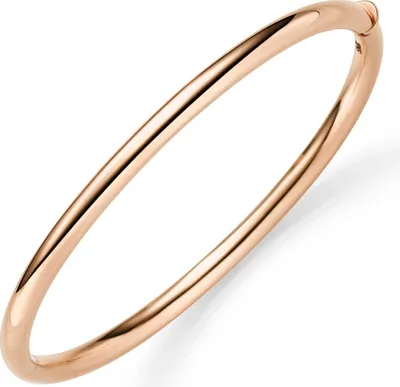 Produktbild von Armreif Armband Armschmuck aus 750 Gold Rotgold 4mm breit glänzend oval 60x49mm