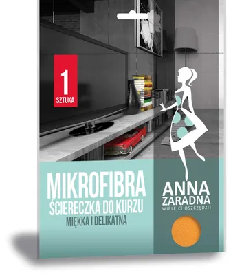 Produktbild von ANNA ZARADNA Mikrofasertücher Staubtuch Staubtücher/ 1 stück,Orange/staubbindend