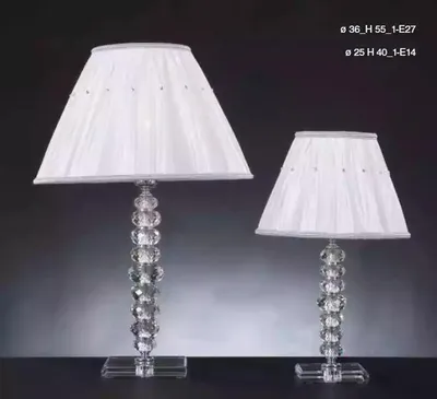 Image de Lampe de table Lampe de table blanche Lustre en cristal Lampes modernes nouveau