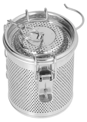 Gewürzfilter aus Edelstahl, 0,3 L, feinmaschig, mit Kette