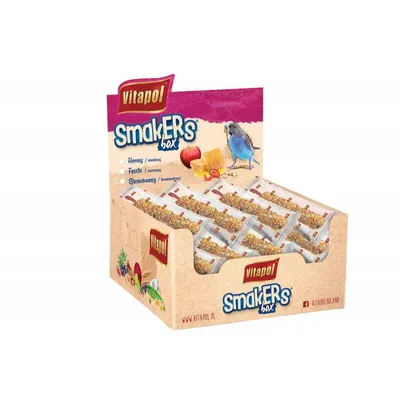 Produktbild von Vitapol Wellensittich Snack Erdbeerbox - 12 Stück Gesunder Leckerbissen  Vitapol Erdbeerbox Für Wellensittiche - Gesunder Snack, 12 Stück