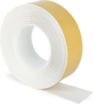 Produktbild von Bodenmarkierungsband WT-500 mit abgeschrägten Kanten, PVC, Weiß, 50 mm x 10 m