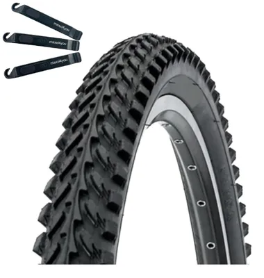 Obrázok produktu pre 1 x Plášt Kenda K-898 pre horské bicykle, rozmer 20 x 2,00 (50-406), čierna farba, vrátane páčidiel na nasadzovanie plášťov