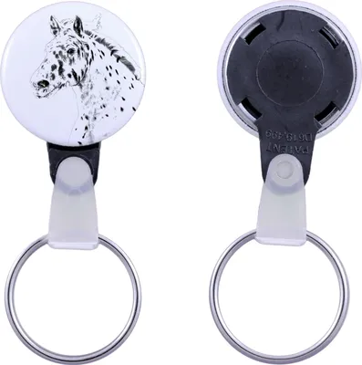 Image de Noriker - un porte-clés unique avec une image de cheval, produit artisanal, léger et maniable, pendentif de la marque Art-Dog