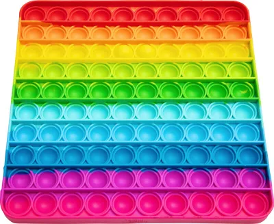Produktbild von Hunderter-Plopper - Push Pop Bubble Anti-Stress Mathe-Spielzeug