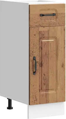 Image de vidaXL Élément bas de cuisine Kalmar imitation vieux bois Matériau dérivé du bois