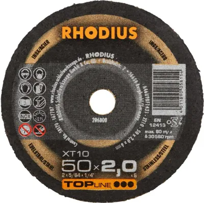 Produktbild von Rhodius Trennscheibe XT 10 50x2,0x6mm Edelstahl Topline - 206800