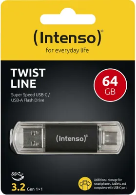 Produktbild von Intenso 3539490 Twist Line Type-C  64GB USB Stick 3.2