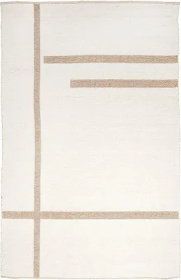 Imagen del producto de Alfombra Unyqoos® Light & Living BUKIT, 300 x 200 x 0,5 cm – Lana y yute, color crema/natural (blanco)