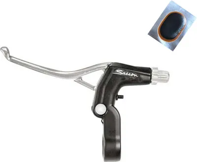 Produktbild von Saccon V-Brake Bremshebel Bremsgriff links in schwarz inkl. 1 x Schlauchflicken