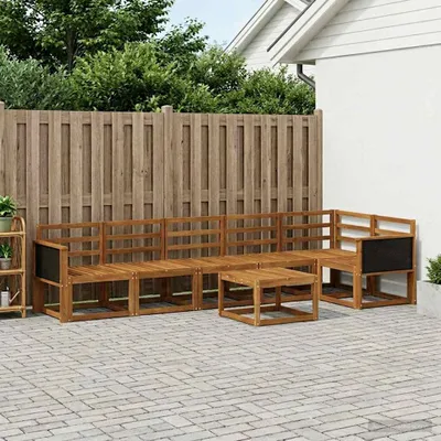 Produktbild von Möbel Outdoor-Sofagarnitur 7 pcs Natur Massivholz AkazieGartensofas - Gartensofas c2208