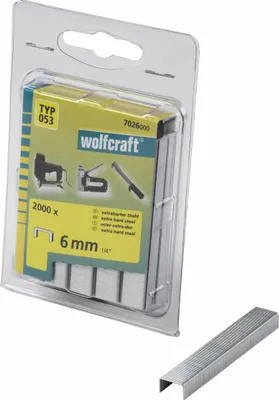Produktbild von wolfcraft 2000 Klammern br,X-hart.Stahl Typ53 6mm