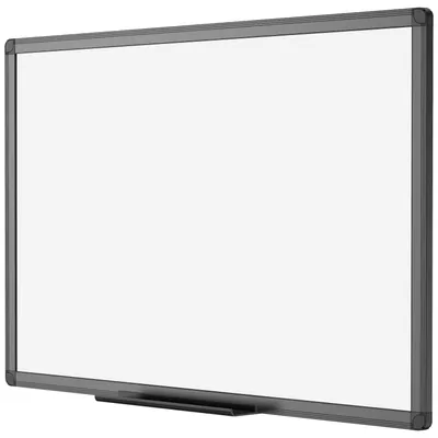 Obrázok produktu pre Biely tabuľa 90 x 60 cm - Magnetická - Sucho zmazateľná - Hliníkový rám - Držiteľ na perá - Kvalitné spracovanie - Magnetická tabuľa