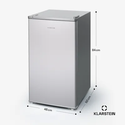 Obrázok produktu pre Klarstein mini chladnička do izby, 70 l mini chladnička s mraziacim priestorom na nápoje, občerstvenie, starostlivosť o pleť a kozmetiku, malá chladnička s manuálnym odmrazovaním a zásobníkom na kocky ľadu, 0-10 °C