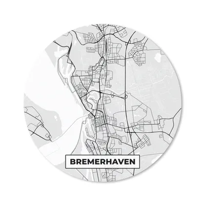 Produktbild von MuchoWow® Mauspad Mousepad Karte - Deutschland - Bremerhaven - Karte - Stadtplan 30x30 cm - Mousepads - Maus Mat - Pad - Mausunterlage - Tischunterlage - Schreibtischmatten