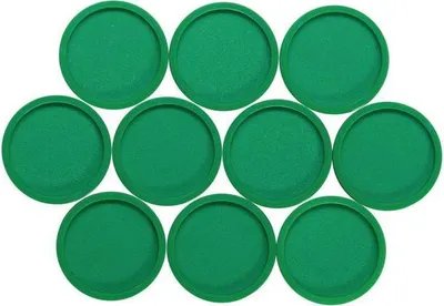 Produktbild von MAUL Magnet rund 10 Stück 2 kg Kunststoff Ferrit bruchsicher lackiert Ø 3.4 x 1.4 cm grün