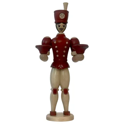 Produktbild von Zeidler Holzfigur Dekofigur Kerzenhalter Bergmann 30 cm - Echt Erzgebirge
