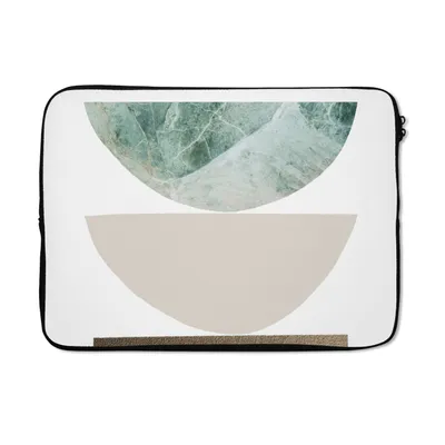 Produktbild von MuchoWow® Laptop Hülle 13 Zoll Geometrische Formen - Minimalismus - Pastell Laptoptasche - Laptophülle - Sleeve - Rundumschutz
