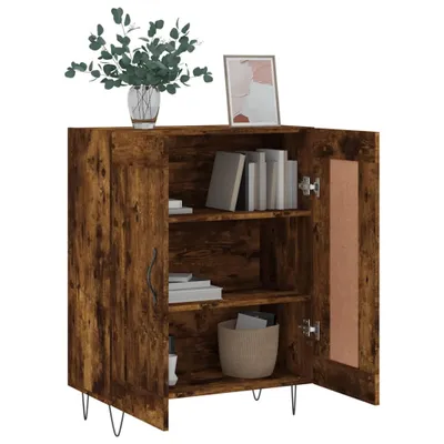 Zdjęcie produktu dla vidaXL Kredens dąb wędzony 69,5x34x90 cm materiał drewnopochodny