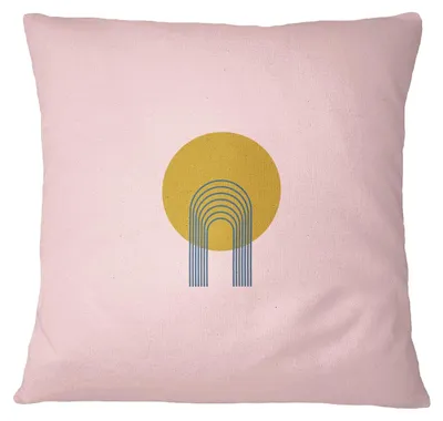 Kissenhülle 45x45 cm, Hellrosa, Polyester, mit Reißverschluss