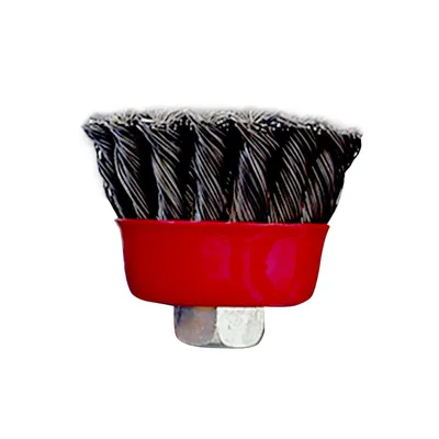 Zdjęcie produktu dla 1x szczotka garnkowa 125 mm szczotka z drutu plecionego szlifierka kątowa & Flex