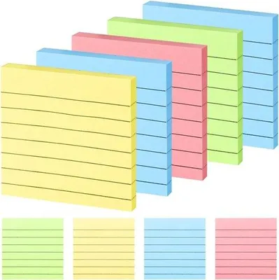 Image de Bloc-notes de 350 feuilles, 76 x 76 cm | Feuilles de notes colorées pour l'école et le bureau