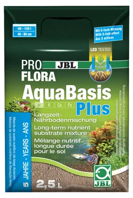 Imagen del producto de JBL GmbH & Co. AquaBasis Plus, 2,5 litros, 2,5 kg, color marrón, 220 mm, 270 mm, 55 mm