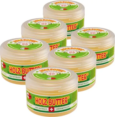 Produktbild von Renuwell Holz-Butter Möbelpflegemittel Holzreiniger Spar-Set 6 x 250 ml