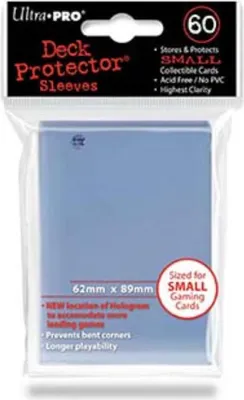 Image de 60 pochettes de protection pour cartes Ultra Pro Small : brillantes (62 x 89 mm)