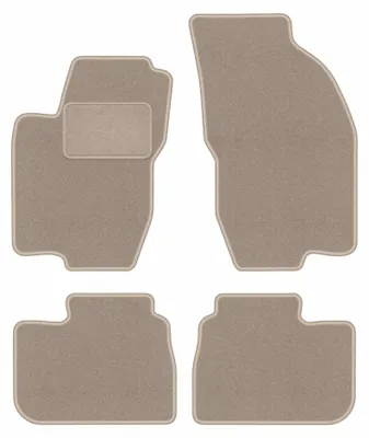 Immagine prodotto di Tappetini in moquette per Alfa Romeo 156 2000-2006 (berlina/station wagon) – set 4 pezzi, beige, su misura – Wielganizator LUX